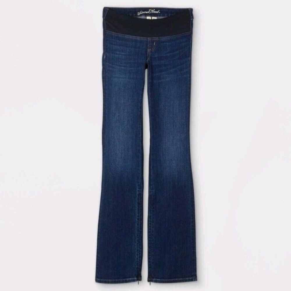 Women's Adaptive Bootcut Jeans Universal Thread Dark Denim Wash Sz 10/30R | NEW